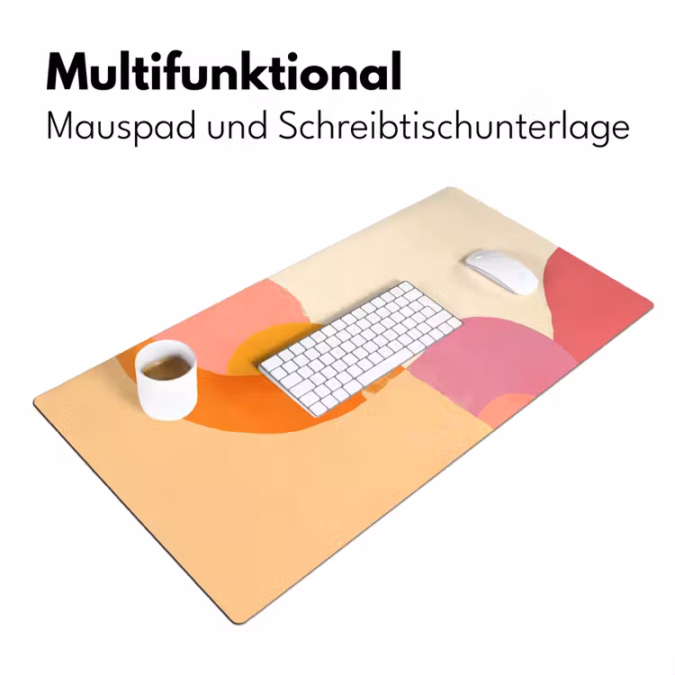Vormen - Abstract - Kleurrijk Muismat XXL klein -ysfeer4_duits