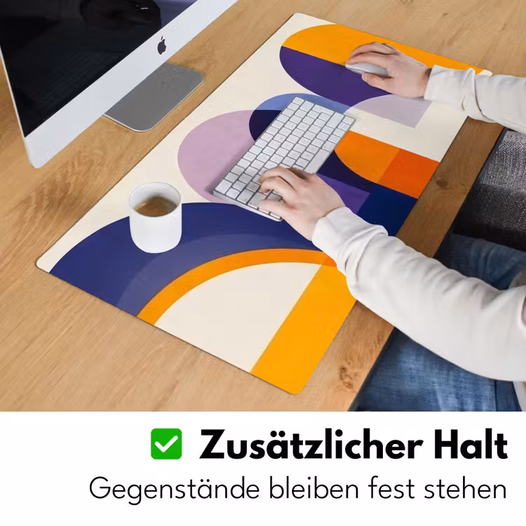 Vormen - Abstract - Grafisch - Oranje Muismat XXL klein -ysfeer3_duits