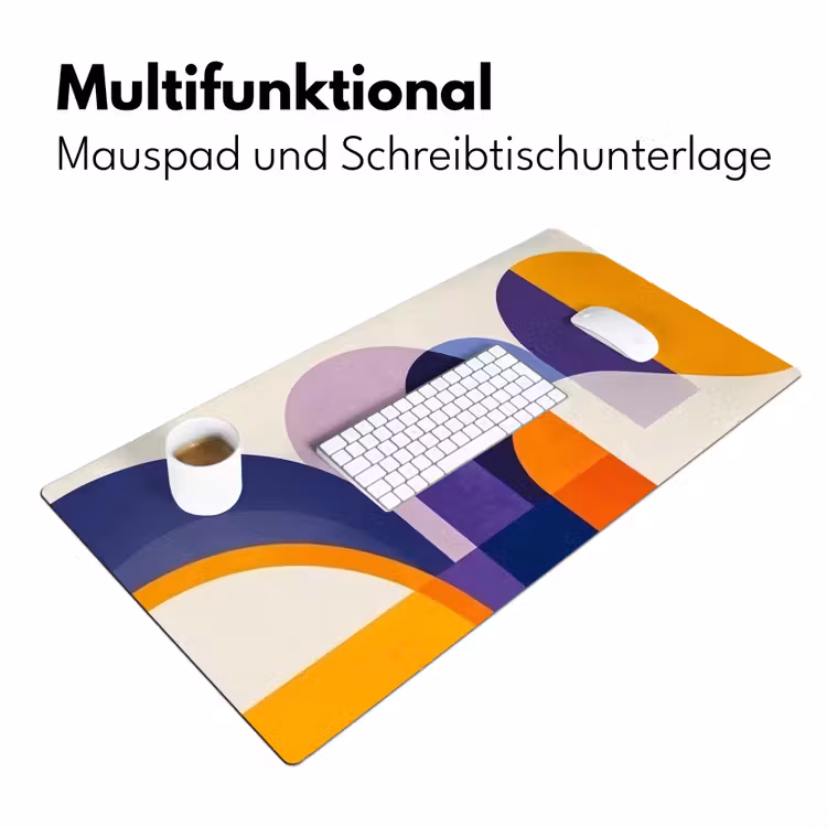 Vormen - Abstract - Grafisch - Oranje Muismat XXL klein -ysfeer4_duits