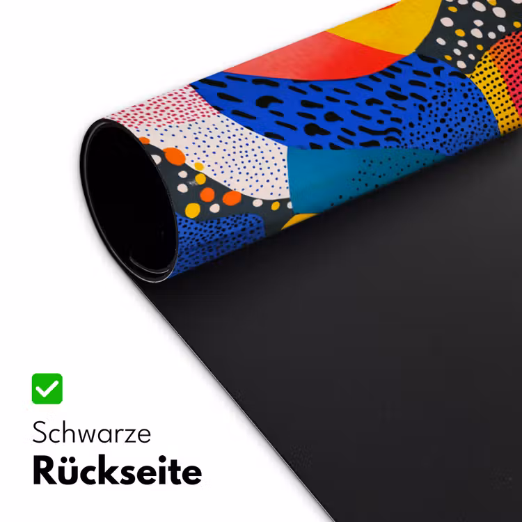 Vormen - Abstract - Stippels - Blauw Muismat XXL klein -ysfeer2_duits