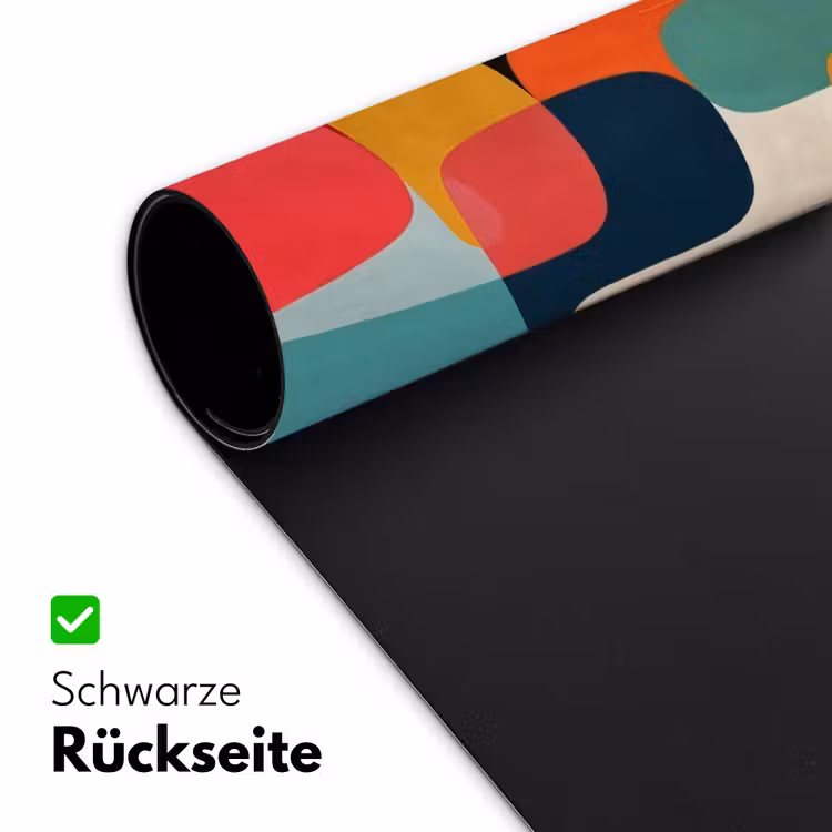 Vormen - Kleurrijk - Abstract - Vlakken Muismat XXL klein -ysfeer2_duits