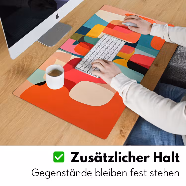 Vormen - Kleurrijk - Abstract - Vlakken Muismat XXL klein -ysfeer3_duits