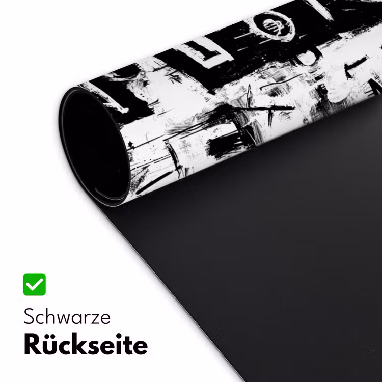 Vormen - Gezocht - Zwart - Abstract Muismat XXL klein -ysfeer2_duits