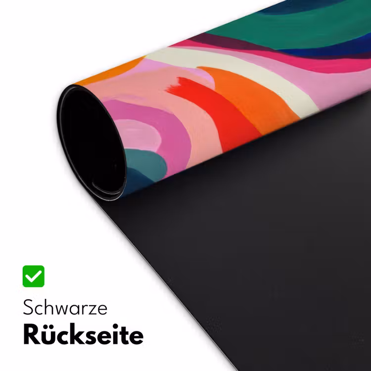 Vormen - Golvend - Abstract - Felroze Muismat XXL klein -ysfeer2_duits