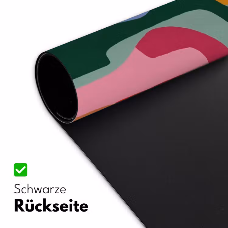Vormen - Bochten - Kleurrijk - Abstract Muismat XXL klein -ysfeer2_duits