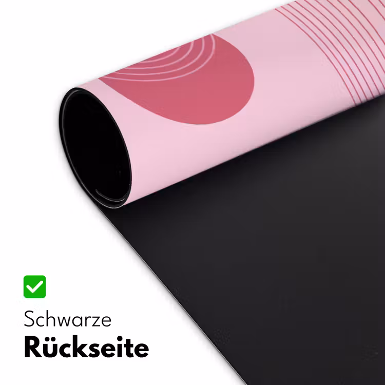 Schreibtischunterlage - Formen – Linien – Minimalistisch – Rosa - Vormen - Lijnen - Minimalistisch - Roze Muismat XXL klein