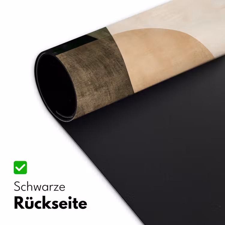 Vormen - Okergeel - Abstract Muismat XXL klein -ysfeer2_duits