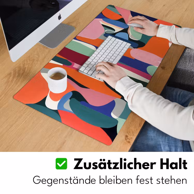 Vormen - Ritmisch - Kleuren - Abstract Muismat XXL klein -ysfeer3_duits
