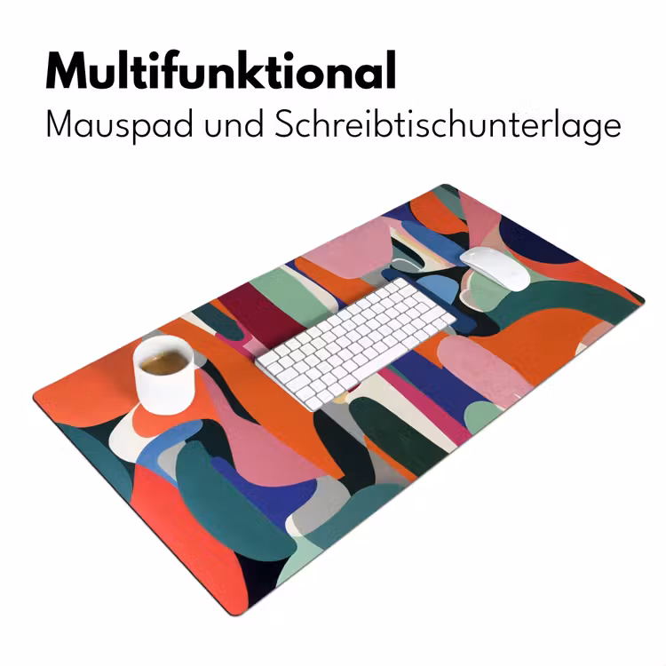 Vormen - Ritmisch - Kleuren - Abstract Muismat XXL klein -ysfeer4_duits
