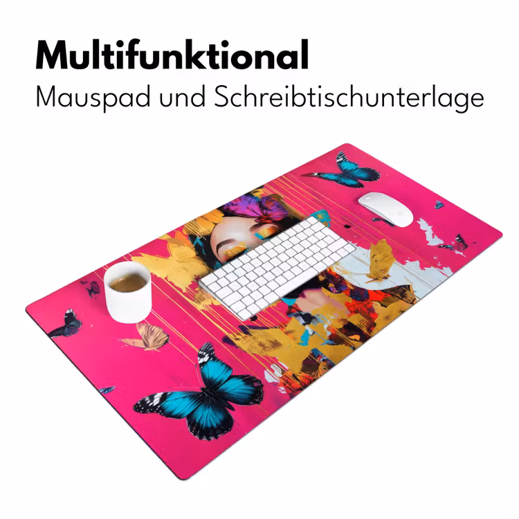 Vrouw - Abstract - Kleurrijk Muismat XXL klein -ysfeer4_duits