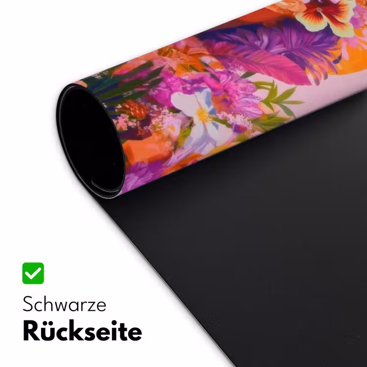 Vrouw - Abstract - Cirkel - Bloemen Muismat XXL klein -ysfeer2_duits
