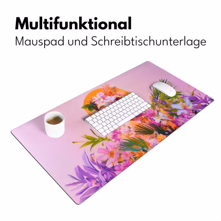 Vrouw - Abstract - Cirkel - Bloemen Muismat XXL klein -ysfeer4_duits