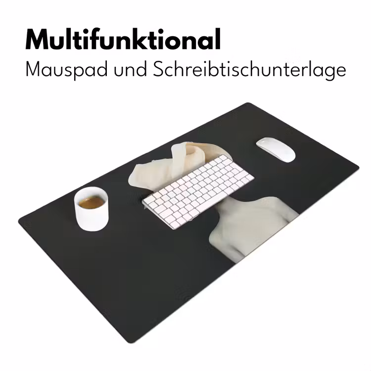 Vrouw - Beige - hoed Muismat XXL klein -ysfeer4_duits