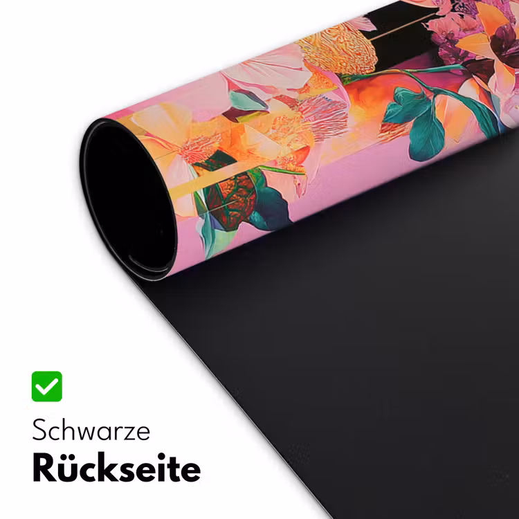 Vrouw - Bloemen - Paars - Abstract Muismat XXL klein -ysfeer2_duits