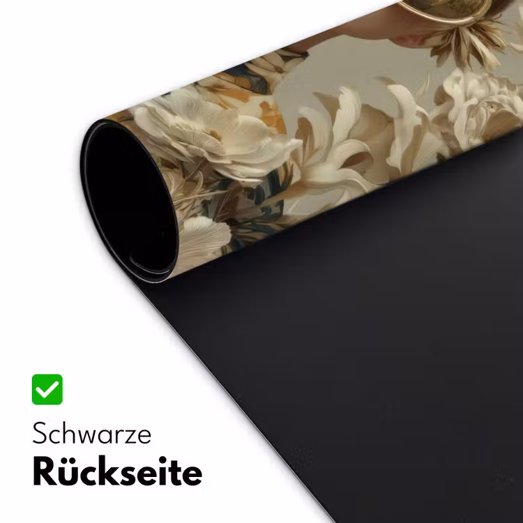 Vrouw - Bloemen - Zonnebril - Wit Muismat XXL klein -ysfeer2_duits