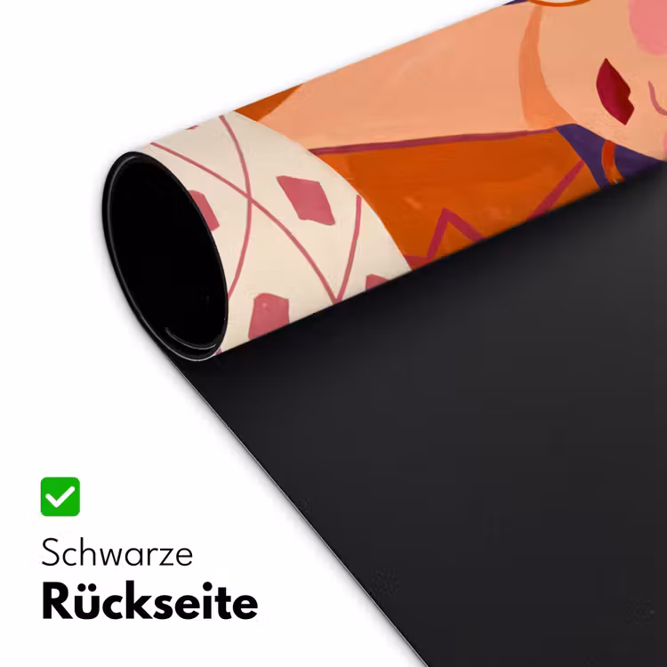 Schreibtischunterlage - Frau – Brille – Cocktail – Illustration – Modern - Vrouw - Bril - Cocktail - Illustratie - Modern Muismat XXL klein