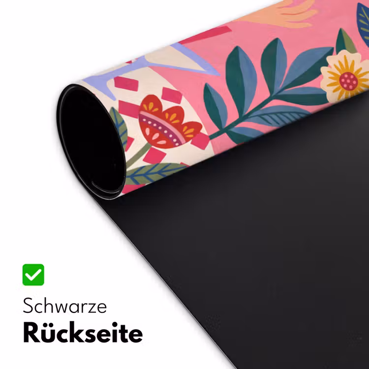 Schreibtischunterlage - Frau – Cocktail – Blumen – Modern – Rosa — 2