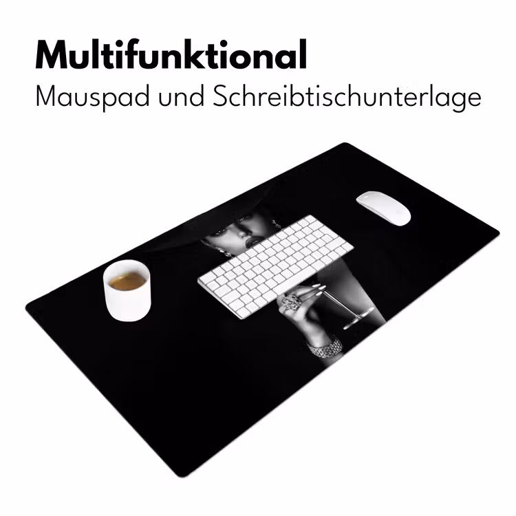 Vrouw - Cocktail - Chic Muismat XXL klein -ysfeer4_duits