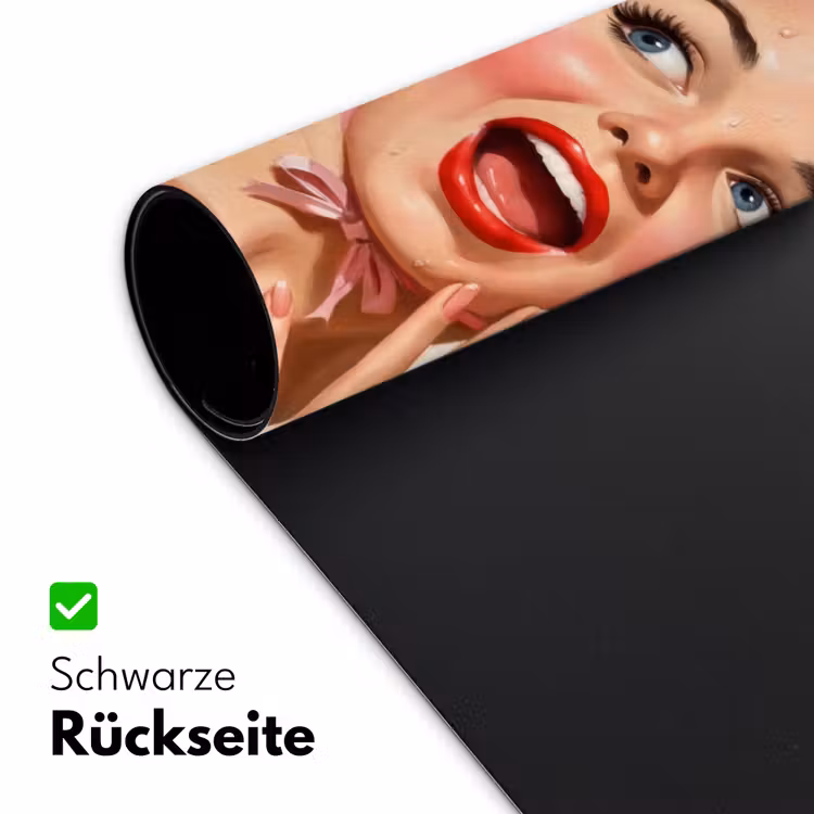 Vrouw - Douche - Roze Muismat XXL klein -ysfeer2_duits