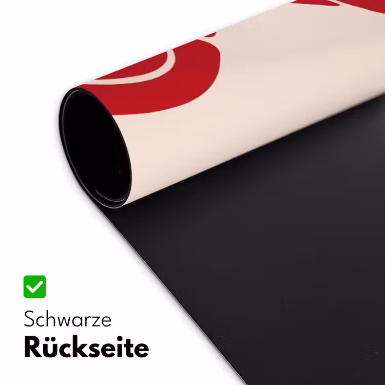Schreibtischunterlage - Frau – Figur – Abstrakt – Modern – Rot - Vrouw - Figuur - Abstract - Modern - Rood Muismat XXL klein