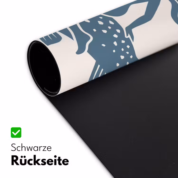 Schreibtischunterlage - Frau – Fisch – Fantasie – Abstrakt – Blau - Vrouw - Vis - Fantasie - Abstract - Blauw Muismat XXL klein