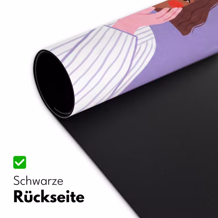 Schreibtischunterlage - Frau – Gesicht – Menschen – Abstrakt – Bunt - Vrouw - Gezicht - Mensen - Abstract - Kleurrijk Muismat XXL klein