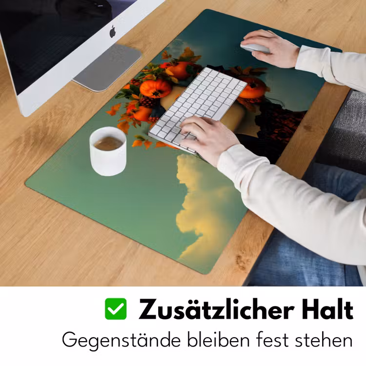 Vrouw - Granaatappel - Herfst - Zonnebril Muismat XXL klein -ysfeer3_duits