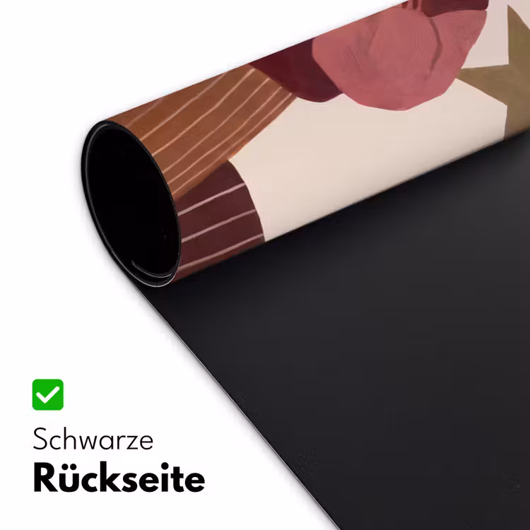 Schreibtischunterlage - Frau – Hut – Abstrakt – Modern – Porträt - Vrouw - Hoed - Abstract - Modern - Portret Muismat XXL klein
