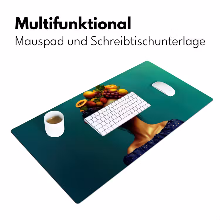 Vrouw - Hoodtooi - Tropisch - Fruit - Druiven Muismat XXL klein -ysfeer4_duits