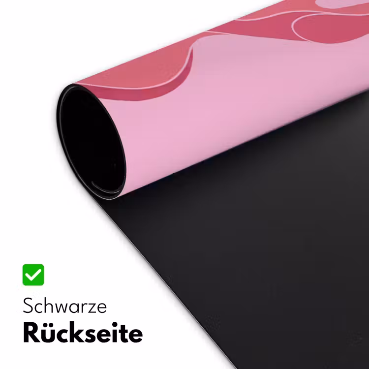 Schreibtischunterlage - Frau – Körper – Abstrakt – Rosa - Vrouw - Lichaam - Abstract - Roze Muismat XXL klein