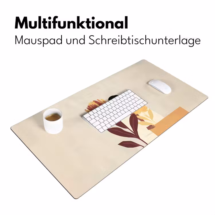 Vrouw - Minimalistisch - Bloem Muismat XXL klein -ysfeer4_duits