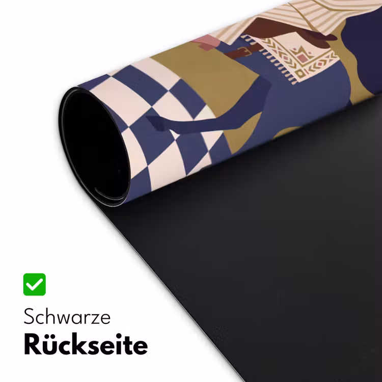 Schreibtischunterlage - Frau – Pferd – Reiten – Modern – Abstrakt - Vrouw - Paard - Rijden - Modern - Abstract Muismat XXL klein