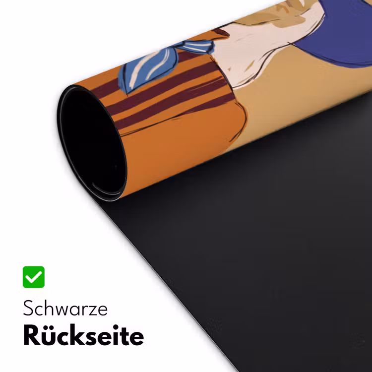 Schreibtischunterlage - Frau – Porträt – Abstrakt – Farbenfroh – Modern - Vrouw - Portret - Abstract - Kleurrijk - Modern Muismat XXL klein