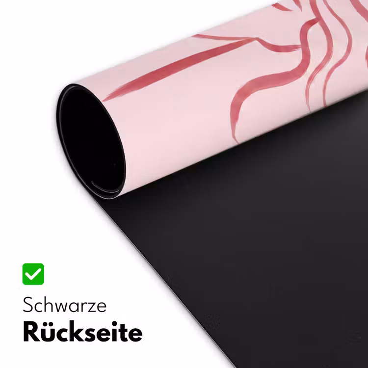 Schreibtischunterlage - Frau – Porträt – Abstrakt – Strichzeichnung – Rot - Vrouw - Portret - Abstract - Lijnkunst - Rood Muismat XXL klein