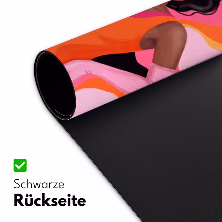 Schreibtischunterlage - Frau – Porträt – Farbenfroh – Modern – Kunst - Vrouw - Portret - Kleurrijk - Modern - Kunst Muismat XXL klein