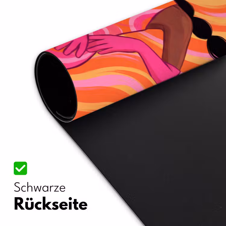 Schreibtischunterlage - Frau – Porträt – Kunst – Abstrakt – Rosa - Vrouw - Portret - Kunst - Abstract - Roze Muismat XXL klein