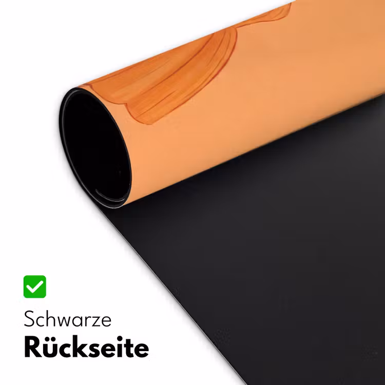 Schreibtischunterlage - Frau – Profil – Menschen – Modern – Orange - Vrouw - Profiel - Mensen - Modern - Oranje Muismat XXL klein