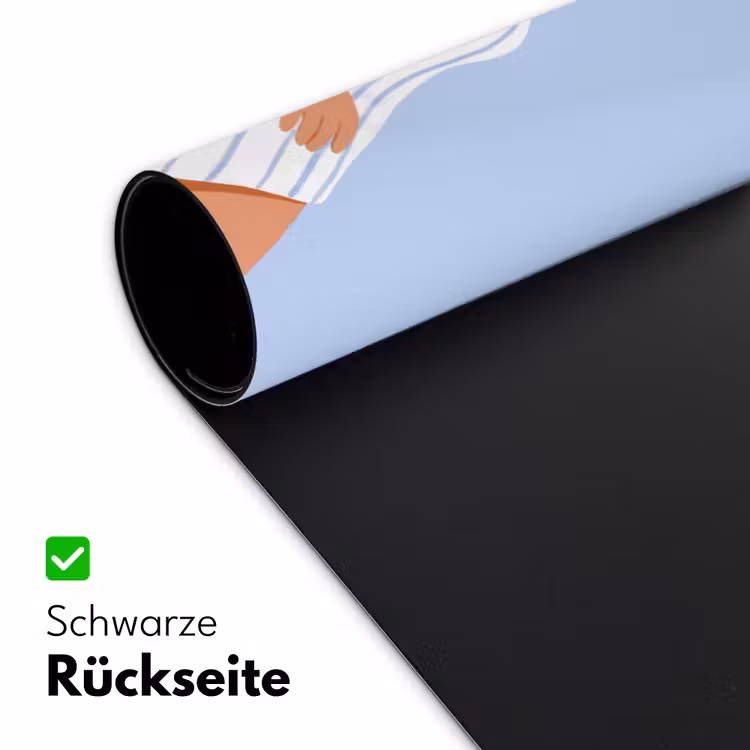Schreibtischunterlage - Frau – Profil – Ruhe – Modern – Illustration - Vrouw - Profiel - Rust - Modern - Illustratie Muismat XXL klein