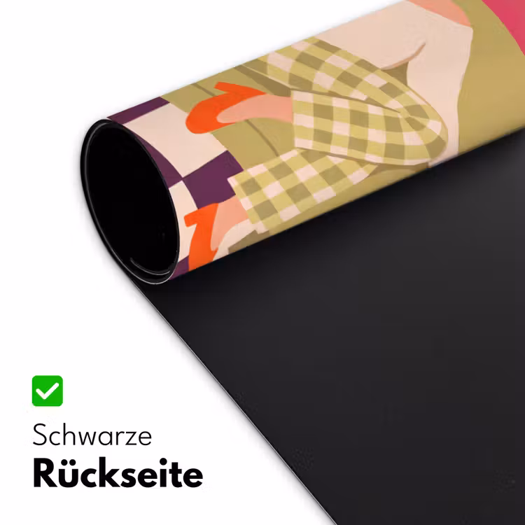 Schreibtischunterlage - Frau – Ruhe – Innenraum – Modern – Kunst - Vrouw - Rust - Interieur - Modern - Kunst Muismat XXL klein