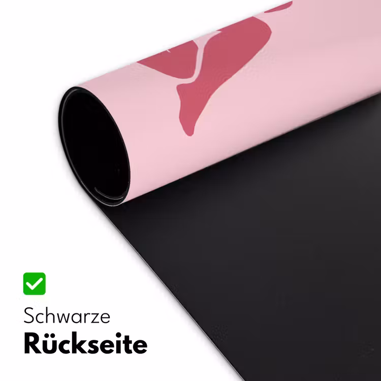 Schreibtischunterlage - Frau – Silhouette – Abstrakt – Modern – Rosa - Vrouw - Silhouet - Abstract - Modern - Roze Muismat XXL klein