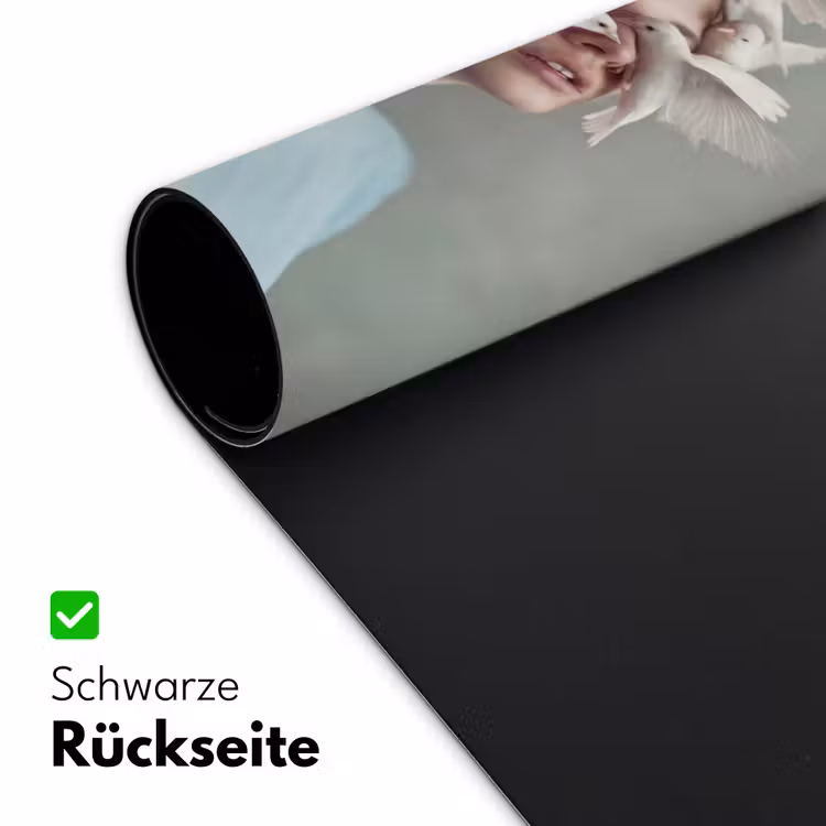 Vrouw - Vogels - Abstract - Modern - Wit Muismat XXL klein -ysfeer2_duits