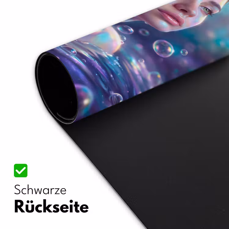 Vrouw - Water - Portret - Kleurrijk - Modern Muismat XXL klein -ysfeer2_duits