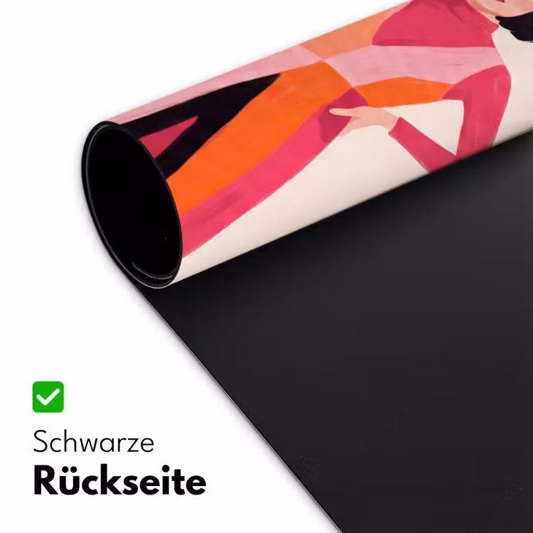 Schreibtischunterlage - Frau – Zwei – Mode – Abstrakt – Bunt - Vrouw - Twee - Mode - Abstract - Kleurrijk Muismat XXL klein