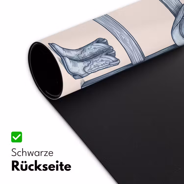 Schreibtischunterlage - Freizeit – Kleidung – Abenteuer – Illustration – Sommer - Recreatie - Kleding - Avontuur - Illustratie - Zomer Muismat XXL klein