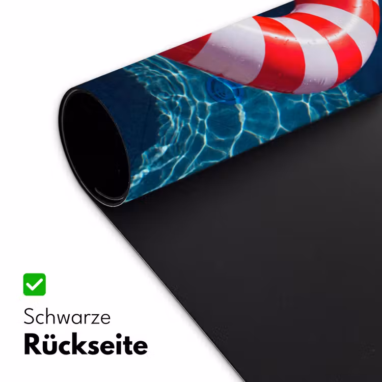 Schreibtischunterlage - Freizeit – Wasser – Sommer – Rot – Weiß - Recreatie - Water - Zomer - Rood - Wit Muismat XXL klein