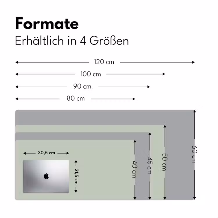 Frosted - Mint - Groen Muismat XXL klein 681 -ysfeer5_duits