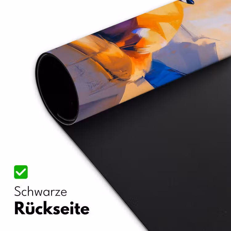 Vos - Oranje - Vormen - Abstract Muismat XXL klein -ysfeer2_duits
