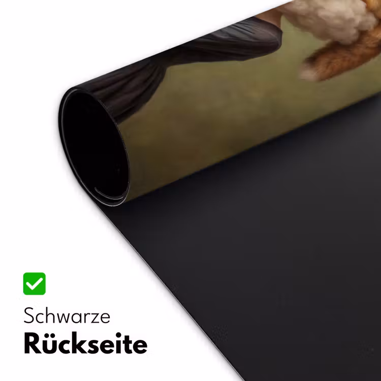 Vos - Surrealistisch - Groen Muismat XXL klein -ysfeer2_duits