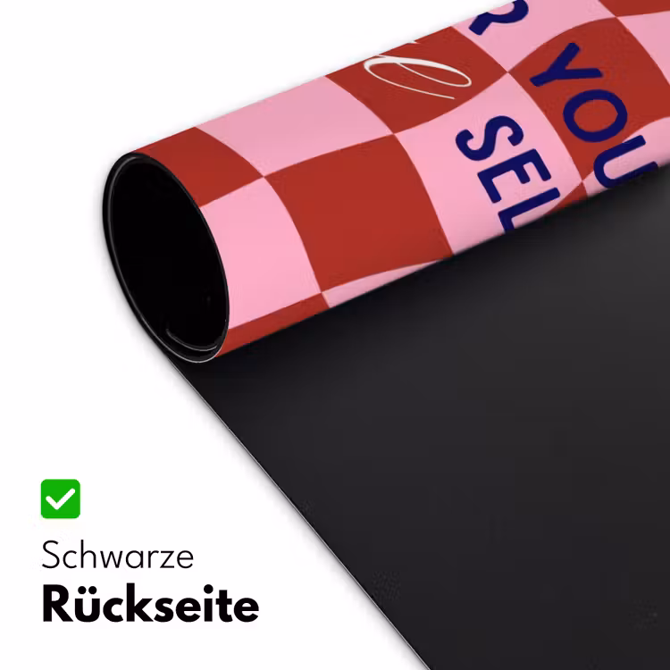Furture - Geblokt - Rood Muismat XXL klein -ysfeer2_duits
