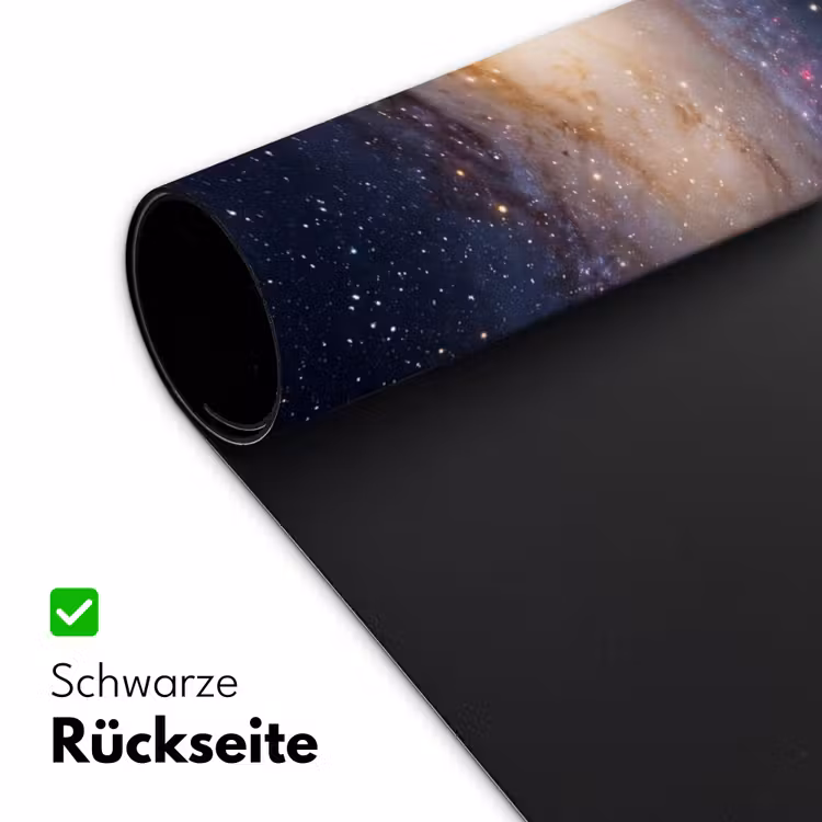 Schreibtischunterlage - Galaxie – Weltraum – Kosmos - Sterrenstelsel - Ruimte - Kosmos Muismat XXL klein